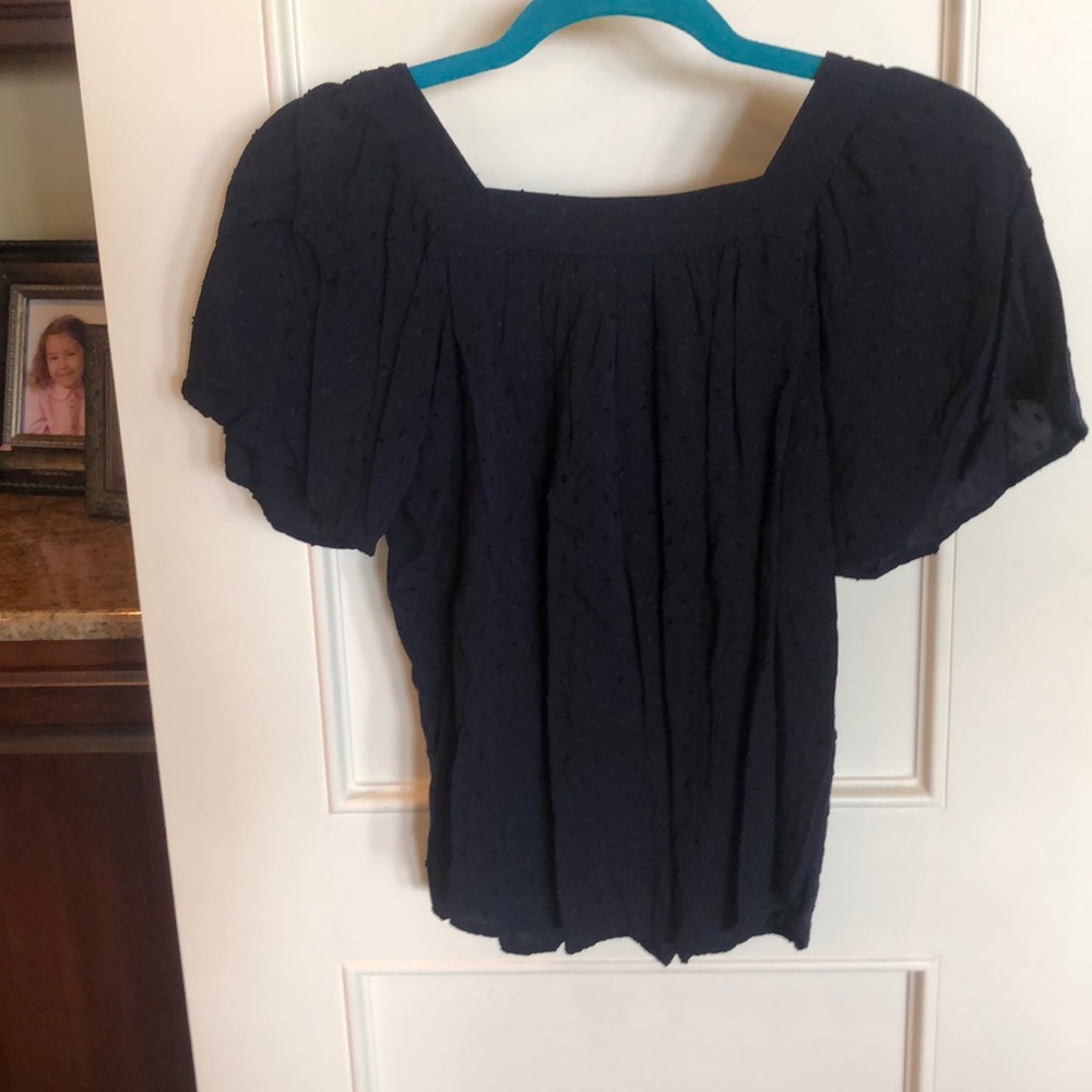 Polka Dot Navy Top